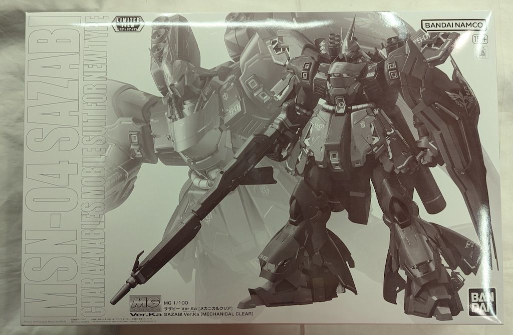MG 1/100 サザビー Ver.Ka [メカニカルクリア] BANDAI MG サザビー Ver