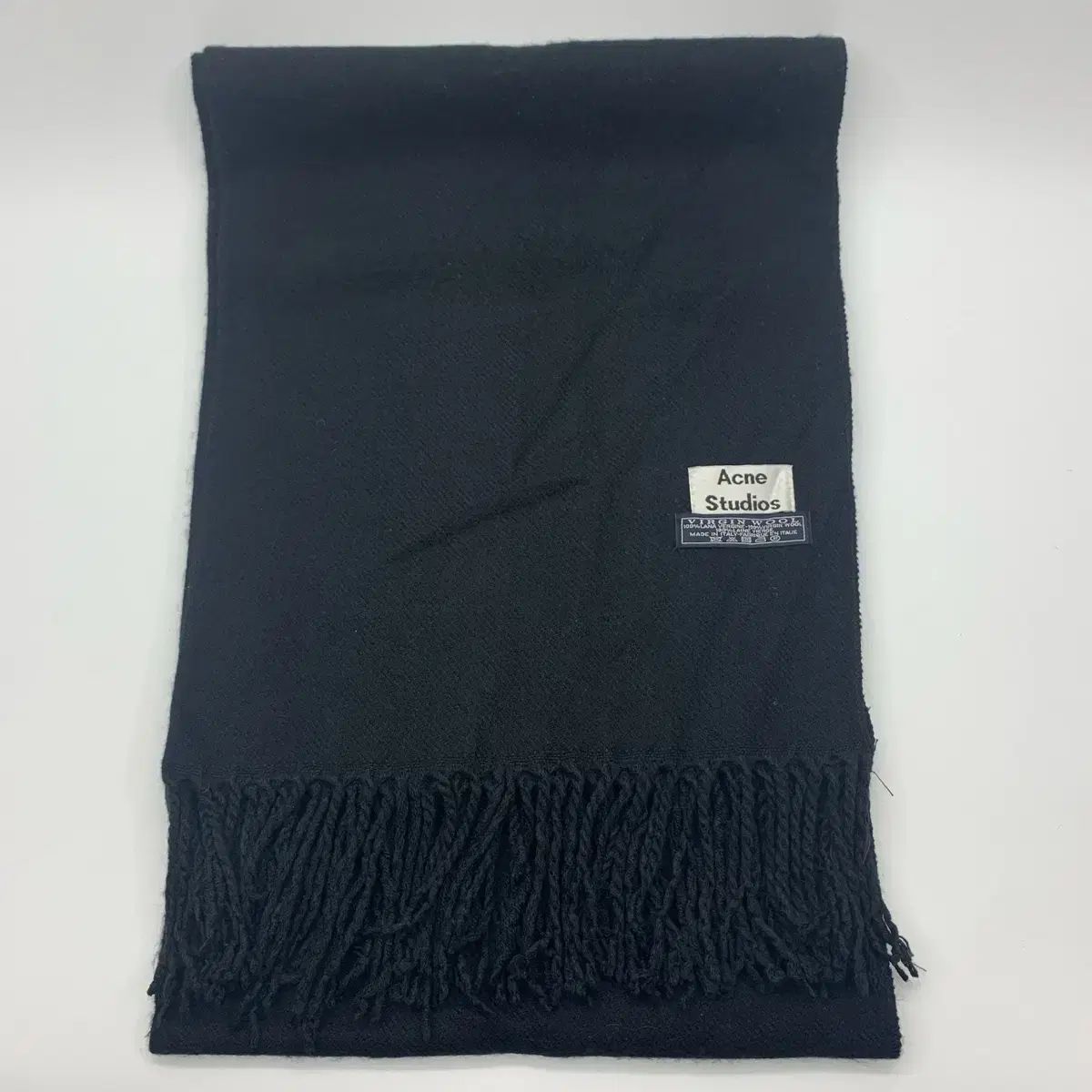 267001754 Acne Studios アクネストゥディオズ カナダ バージンウールマフラー ブラック