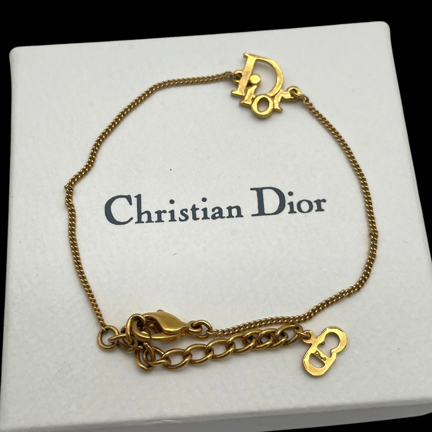 Christian Dior クリスチャンディオール ブレスレット CDロゴ 刻印