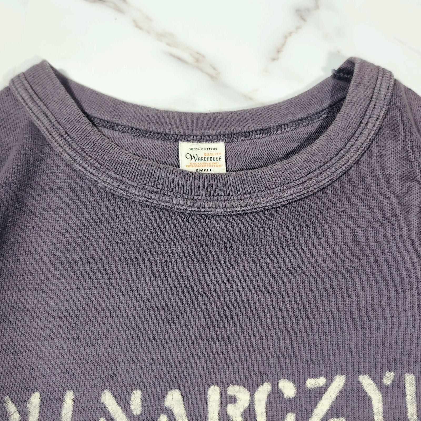 19SS WAREHOUSE MINARCZYK 4601 S/S TEE ステンシルプリント 12番ムラ 