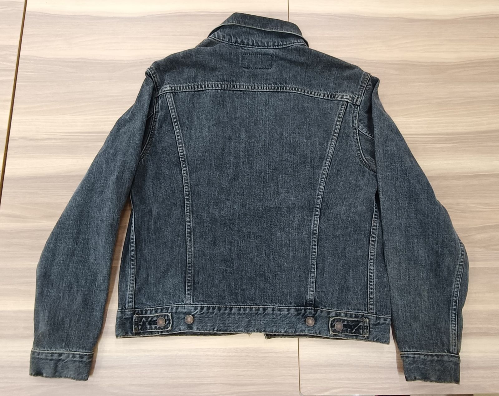 90s Levi's リーバイス 先染めブラック デニムトラッカージャケット G