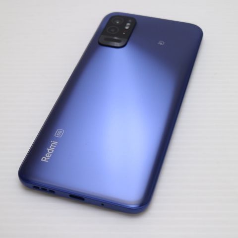 新品同様 Redmi Note 10T A101XM ナイトタイムブルー スマホ 白ロム