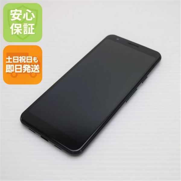 超美品 SoftBank Google Pixel 3a 64GB ジャストブラック スマホ 土日