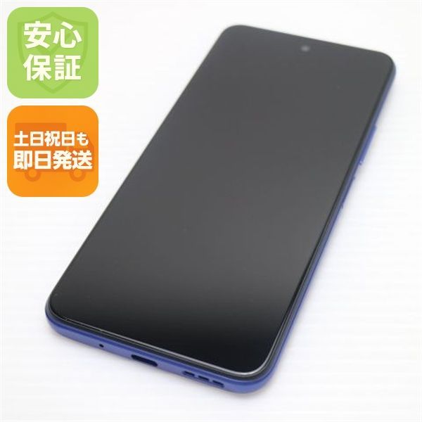 新品同様 Redmi Note 10T A101XM ナイトタイムブルー スマホ 白ロム