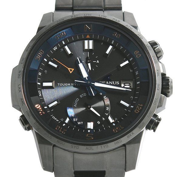 美品 CASIO カシオ OCEANUS オシアナス CACHALOT カシャロ OCW-P1000B-1AJF 電波ソーラー メンズ