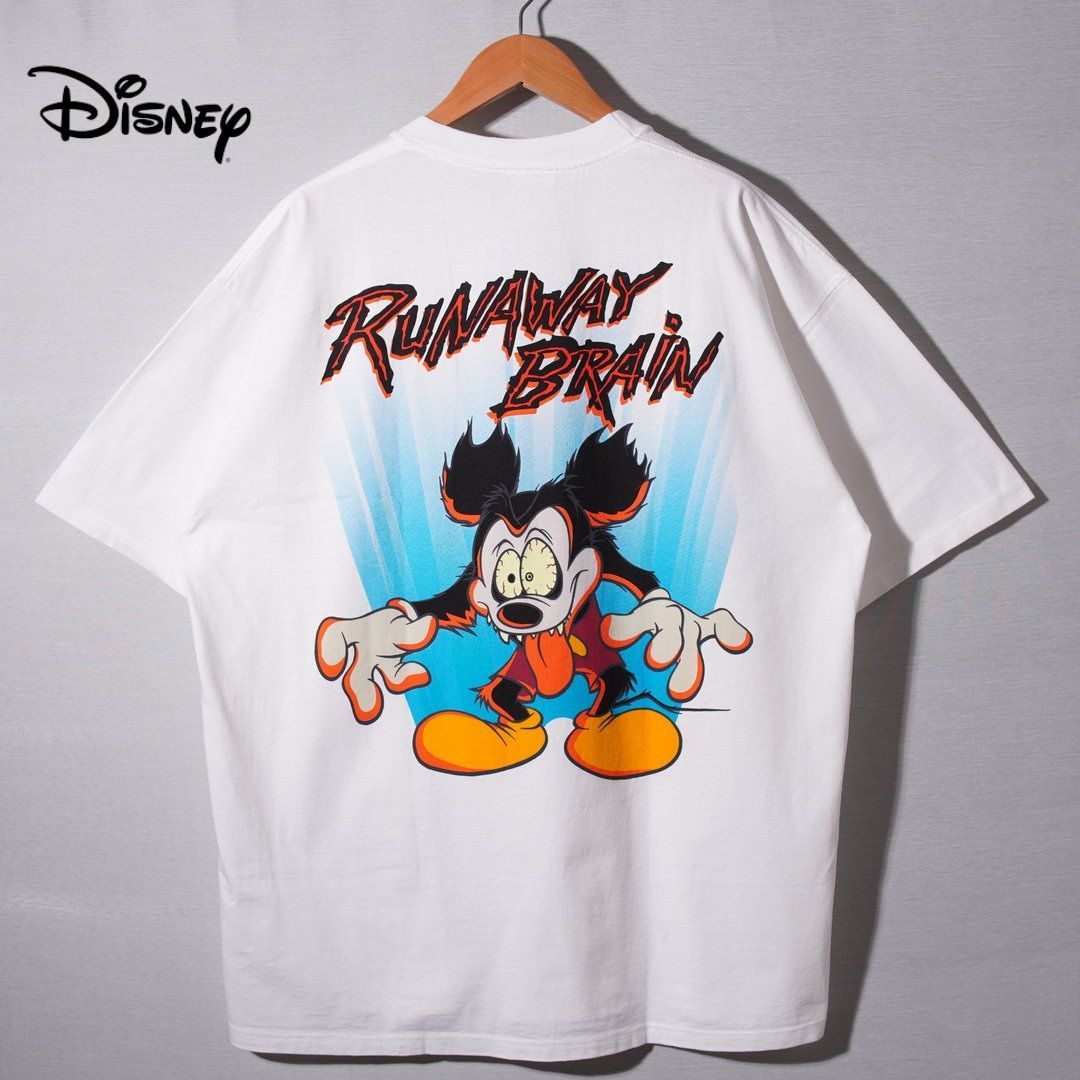 デッドストック】 90s USA製 ディズニー Disney RUNAWAY BRAIN Tシャツ 