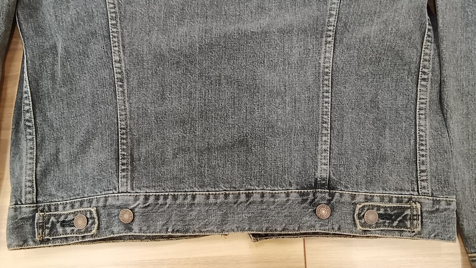 90s Levi's リーバイス 先染めブラック デニムトラッカージャケット G