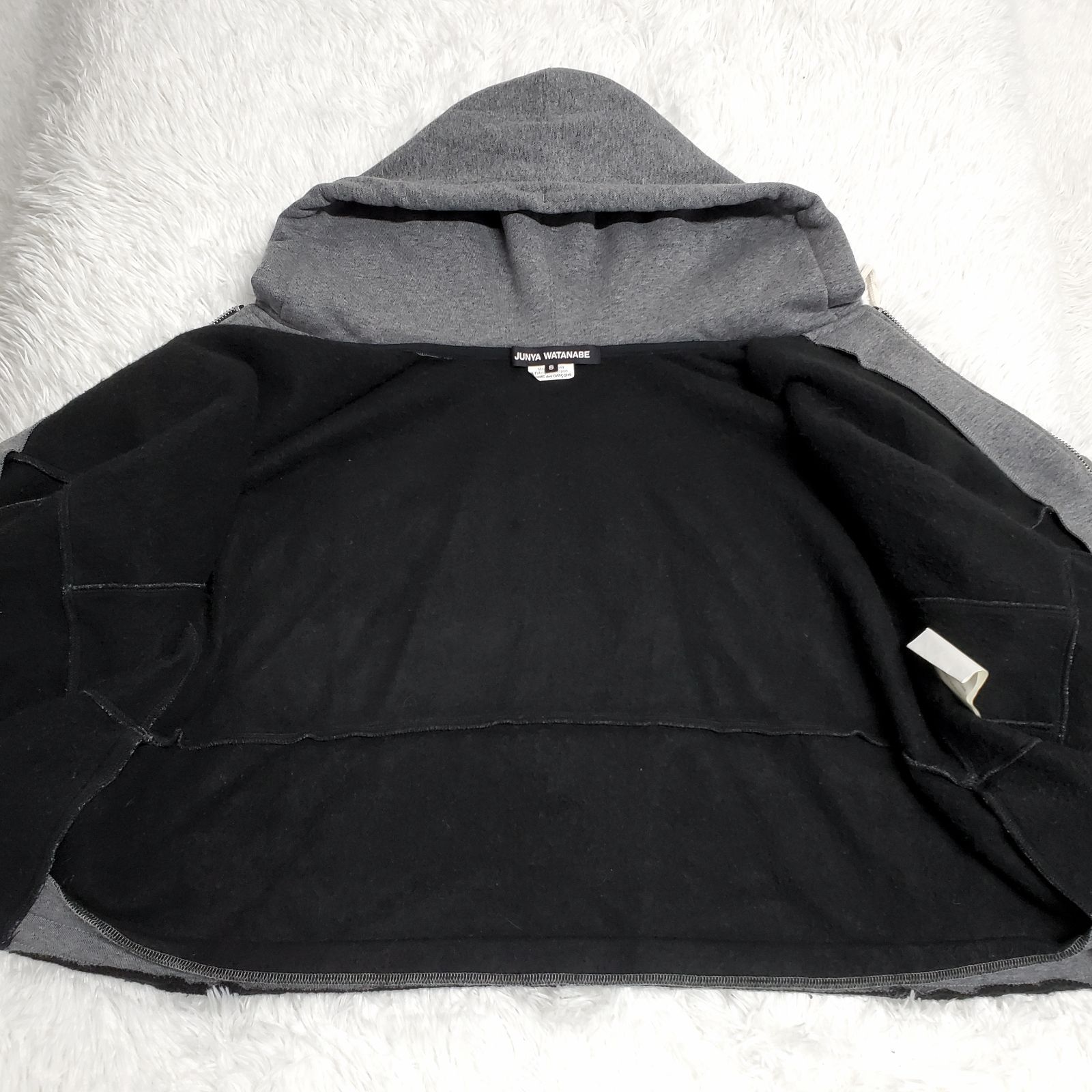 【美品】  JUNYA WATANABE / ジュンヤワタナベ | 2023AW | 変形 バックギャザー スウェット オーバーフーディ | S | グレー | レディース JUNYA WATANABE - JUNYA WATANABE / ジュンヤワタナベ | 2023AW | 変形