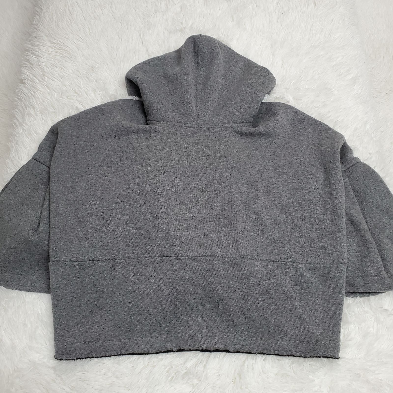 【美品】  JUNYA WATANABE / ジュンヤワタナベ | 2023AW | 変形 バックギャザー スウェット オーバーフーディ | S | グレー | レディース JUNYA WATANABE - JUNYA WATANABE / ジュンヤワタナベ | 2023AW | 変形
