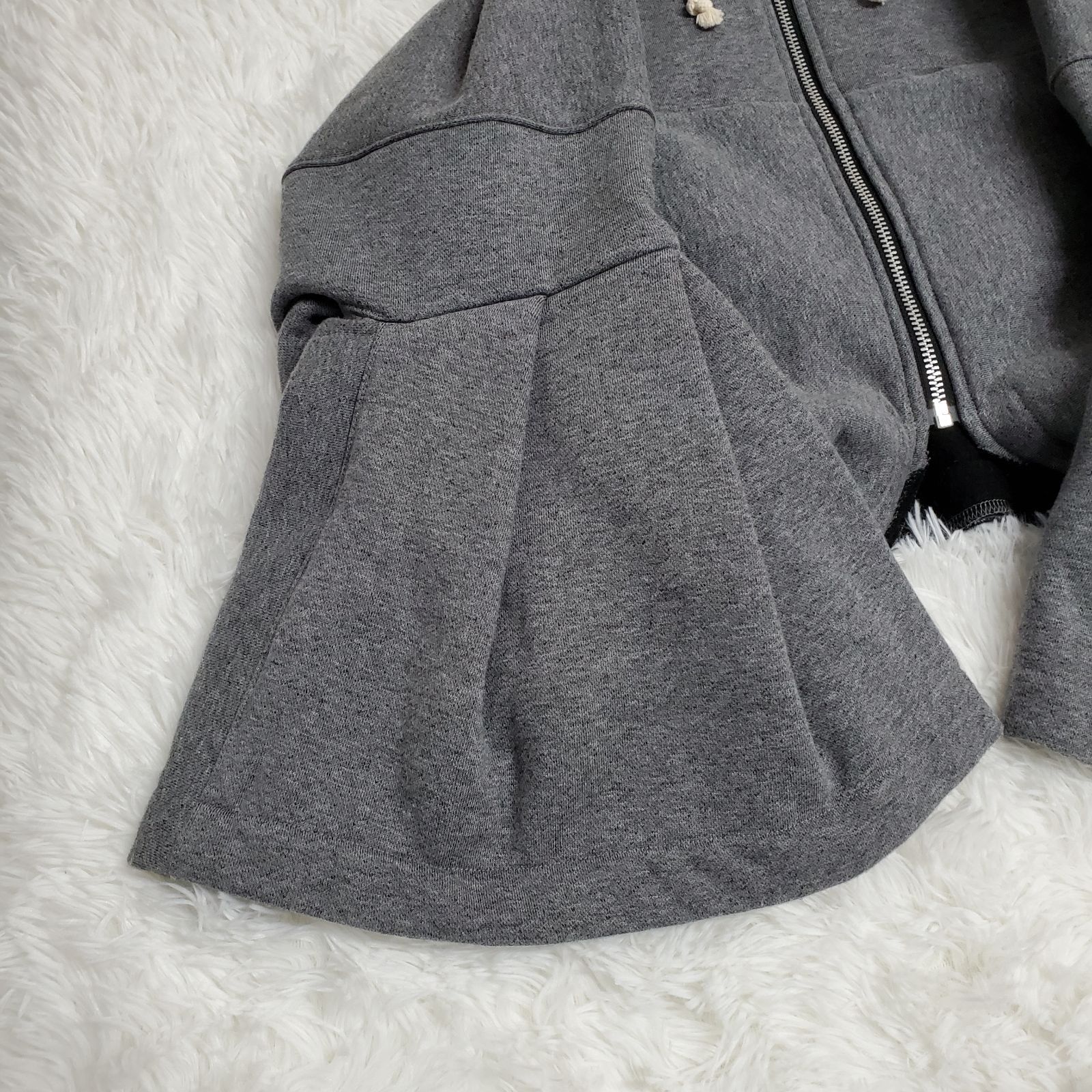 【美品】  JUNYA WATANABE / ジュンヤワタナベ | 2023AW | 変形 バックギャザー スウェット オーバーフーディ | S | グレー | レディース JUNYA WATANABE - JUNYA WATANABE / ジュンヤワタナベ | 2023AW | 変形