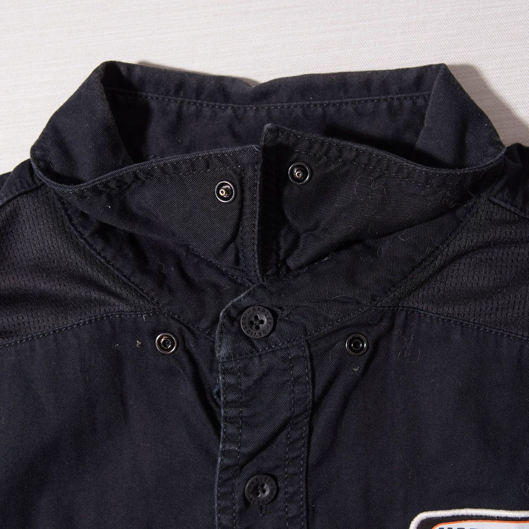 ハーレー ダビッドソン 半袖シャツ M ブラック 00s Harley-Davidson