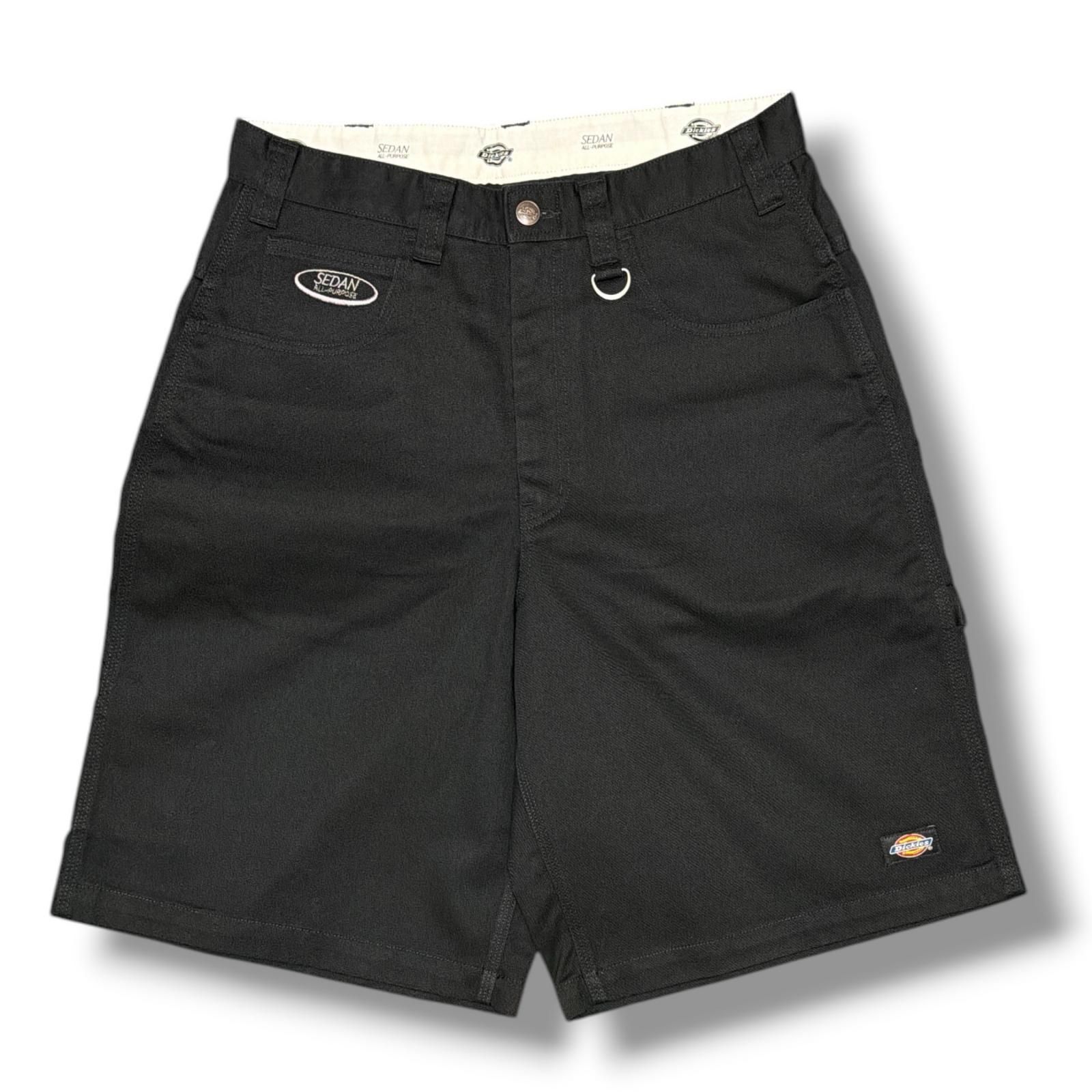 参考上代25300円 未使用 SEDAN ALL-PURPOSE × Dickies 25SS Carpenter Wide Shorts カーペンターワイドショーツ ハーフパンツ セダンオールパーパス × ディッキーズ SD25S-PT09 ブラック M