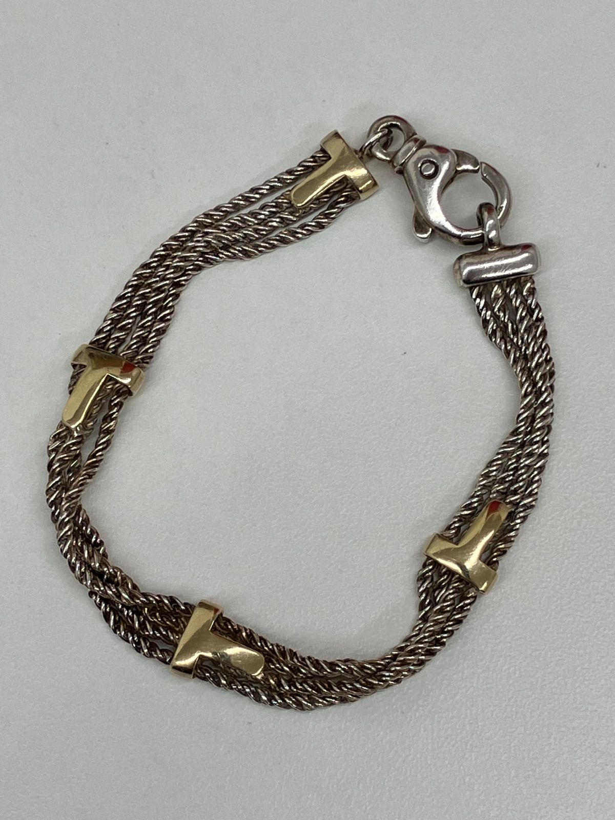 ティファニー（Tiffany & Co.）Tロープ 4連チェーン ブレスレット　TO.332