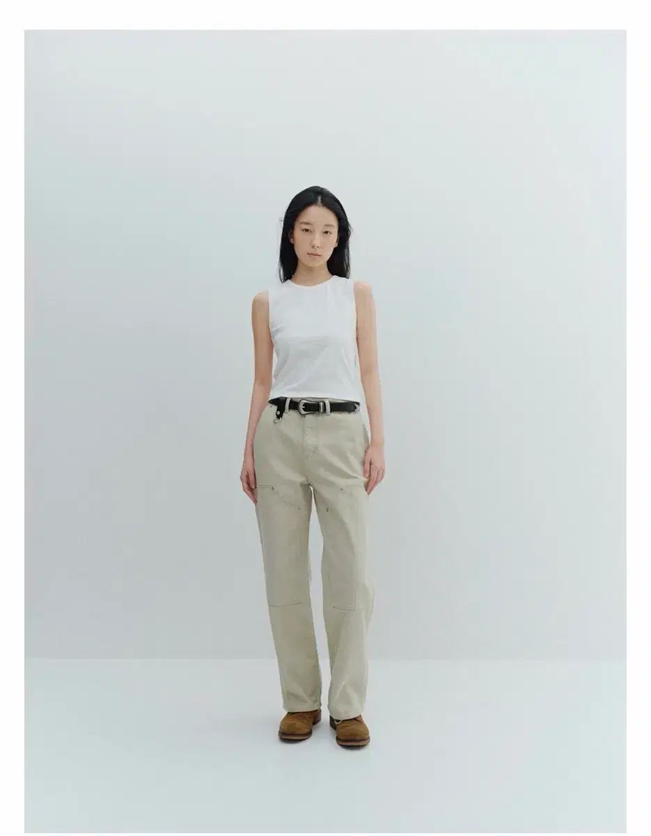 ishii 이시 Double Knee Pants Dusty Sand パンツ