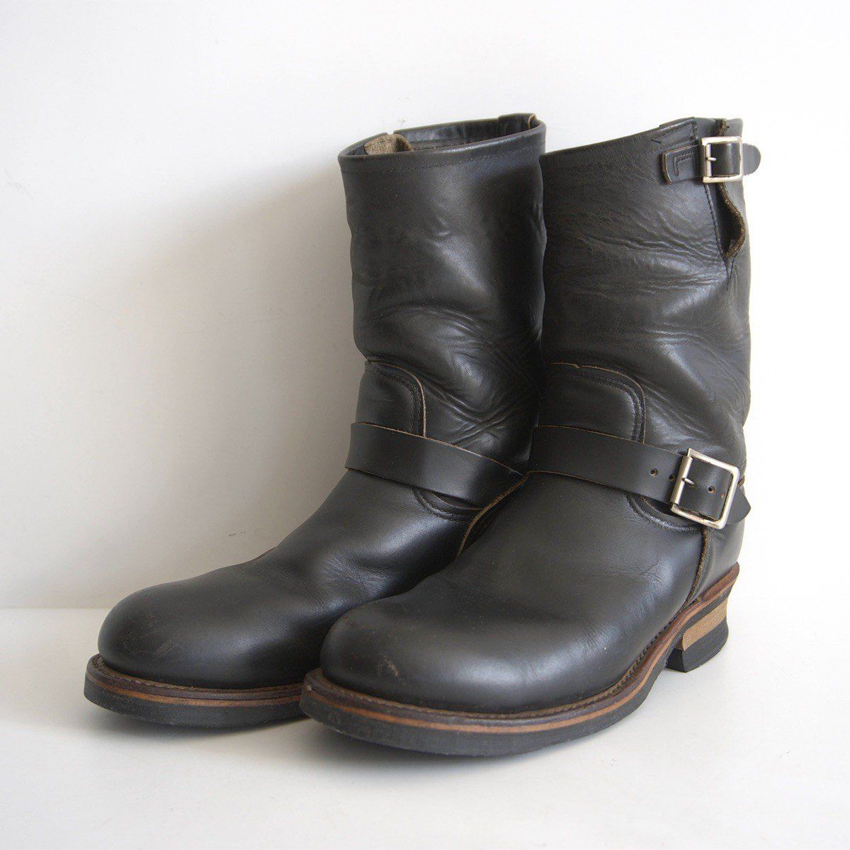 茶芯】REDWING【2268/エンジニアブーツ】US8.5 ブラック レッド