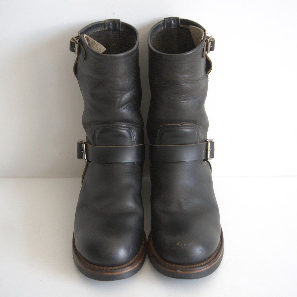 茶芯】REDWING【2268/エンジニアブーツ】US8.5 ブラック レッド 