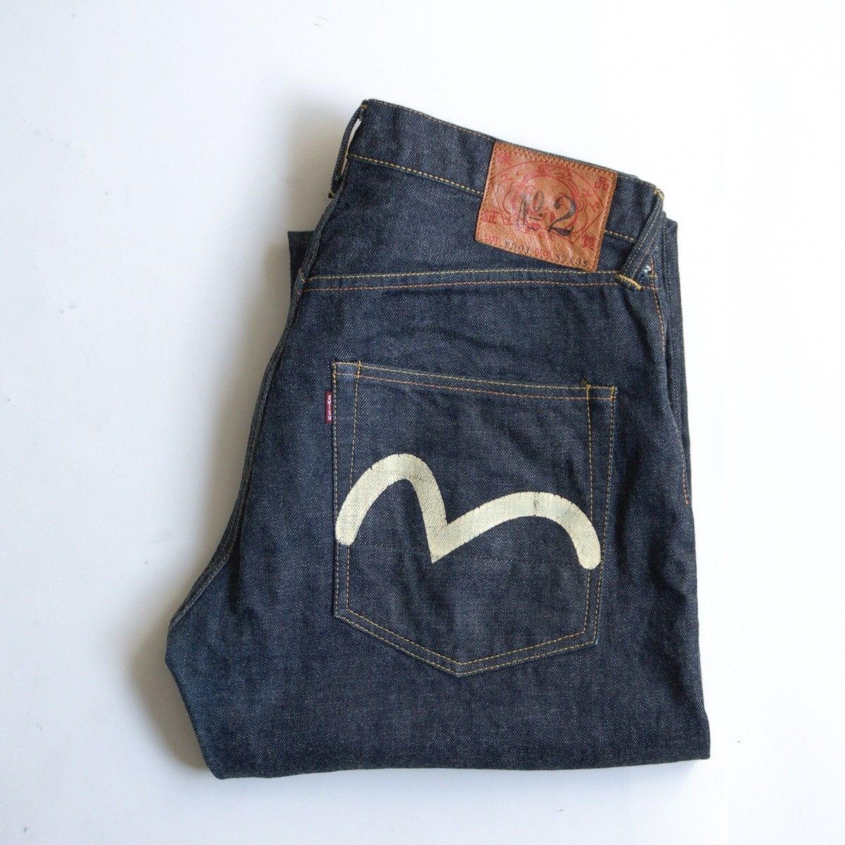 雰囲気抜群/濃紺】EVISU 【LOT.2001 デニムパンツ】32×35 エビス