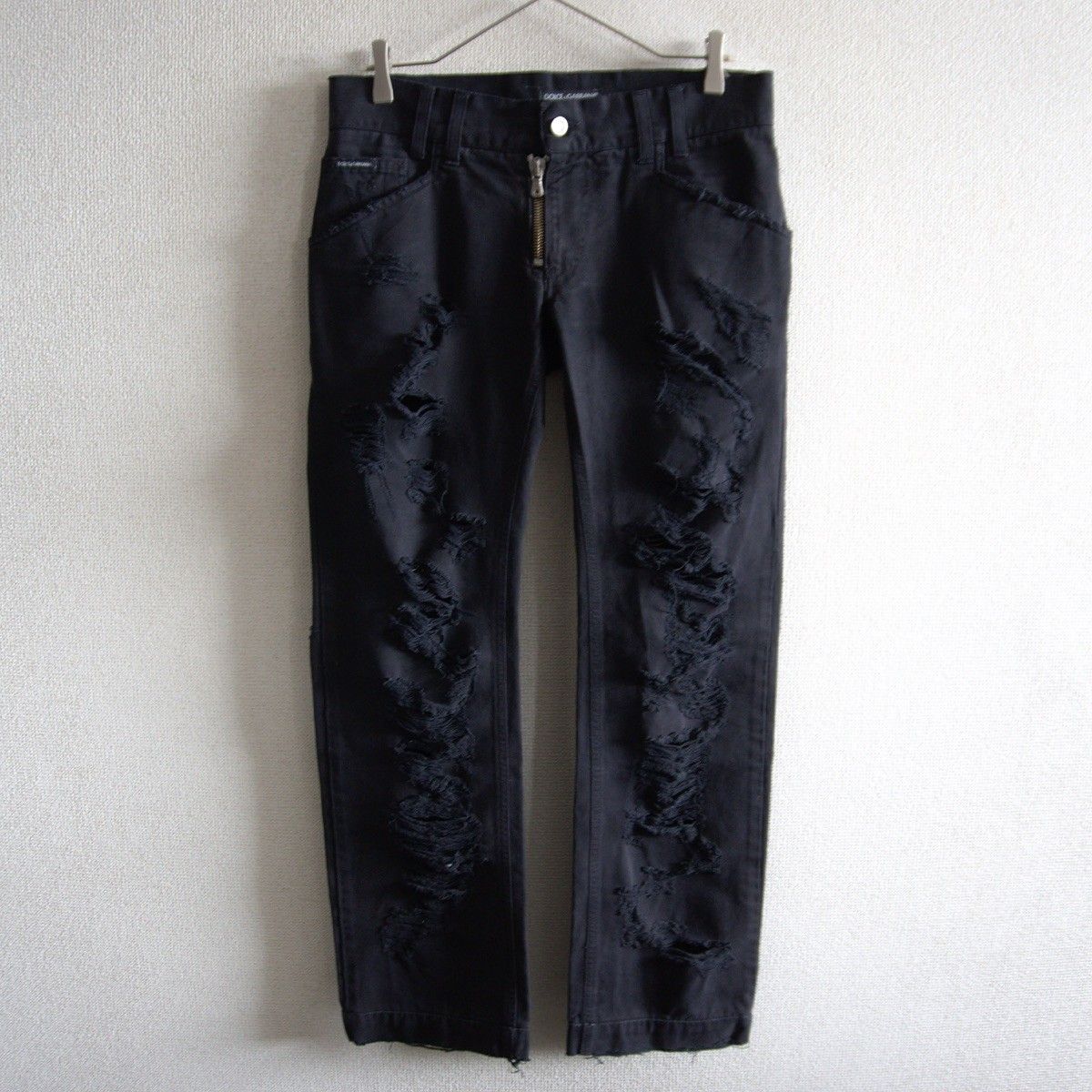 【アーカイブ】DOLCE＆GABBANA 【クラッシュ加工 ブラックデニム】44 ドルチェ＆ガッバーナ s2605015