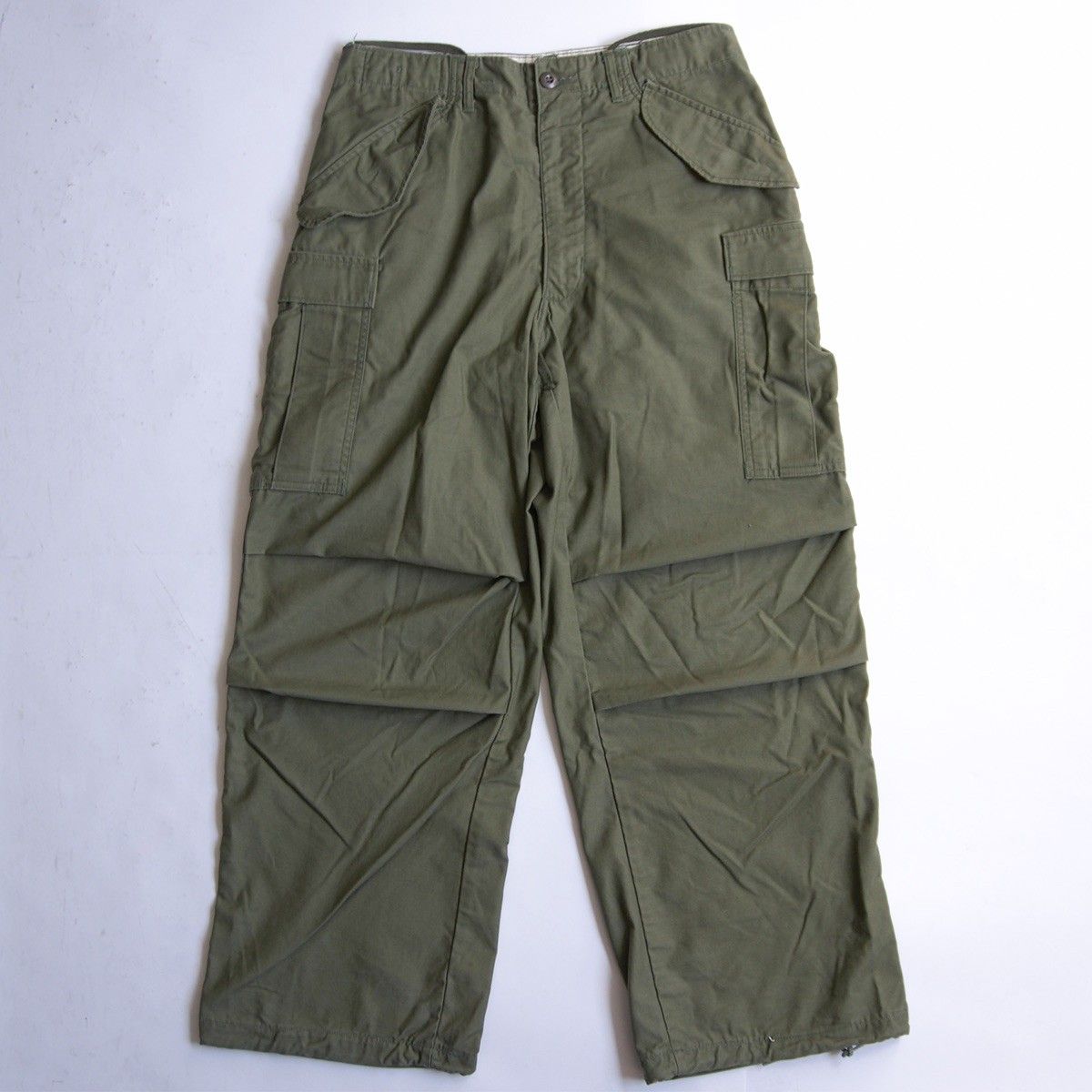 【美品/60S】US ARMY【67年製/M-65 フィールドパンツ】 SMALL-REGULAR アルミジップ カーゴパンツ 26050284