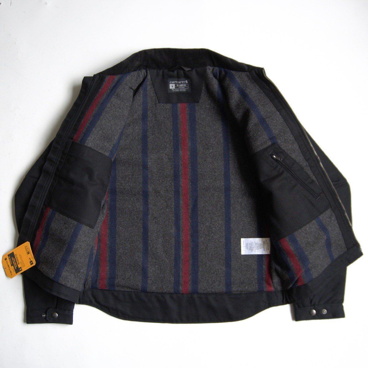 カーハート　デトロイトジャケット　ブラック　古着 タグ付き未使用品】Carhartt【Detroit Jacket デトロイトジャケット】S