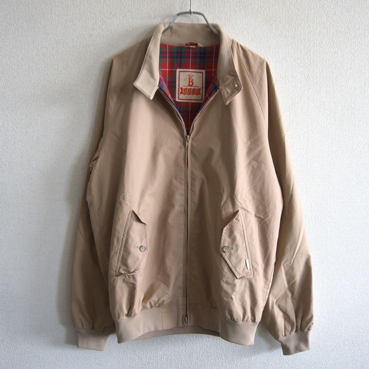 【美品】 BARACUTA 【G9 スウィングトップ ハリントンジャケット】 38 バラクータ タン イングランド製 s2605043