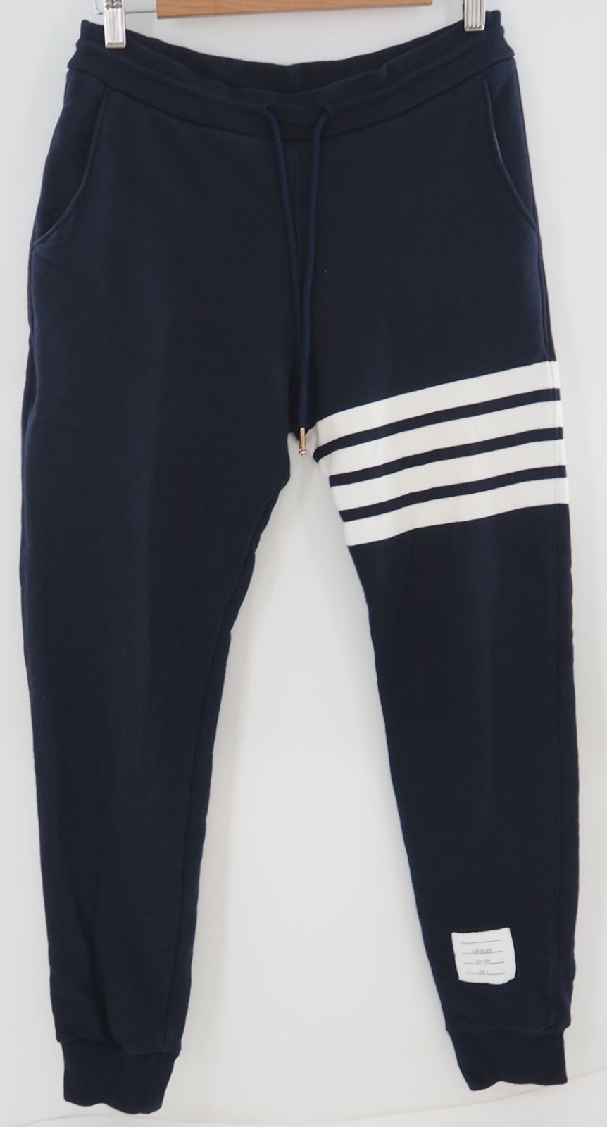 THOM BROWNE/トムブラウン 4bar スウェットパンツ ネイビー サイズ0 MJQ008H 00535461