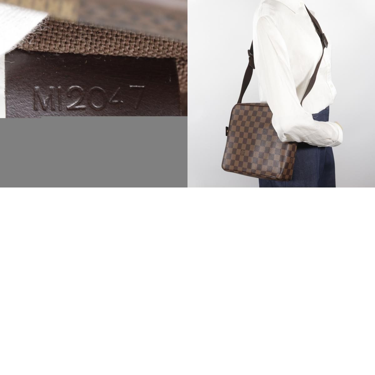LOUIS VUITTON】ルイ・ヴィトン オラフPM N41442 ダミエキャンバス 茶 