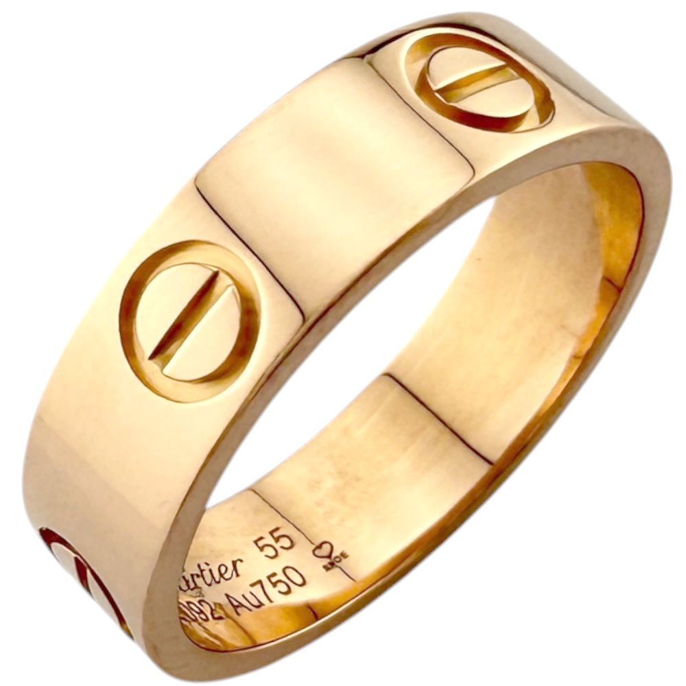 カルティエ ラブ リング 指輪 15号 18金 K18ピンクゴールド レディース CARTIER 中古 カルティエ