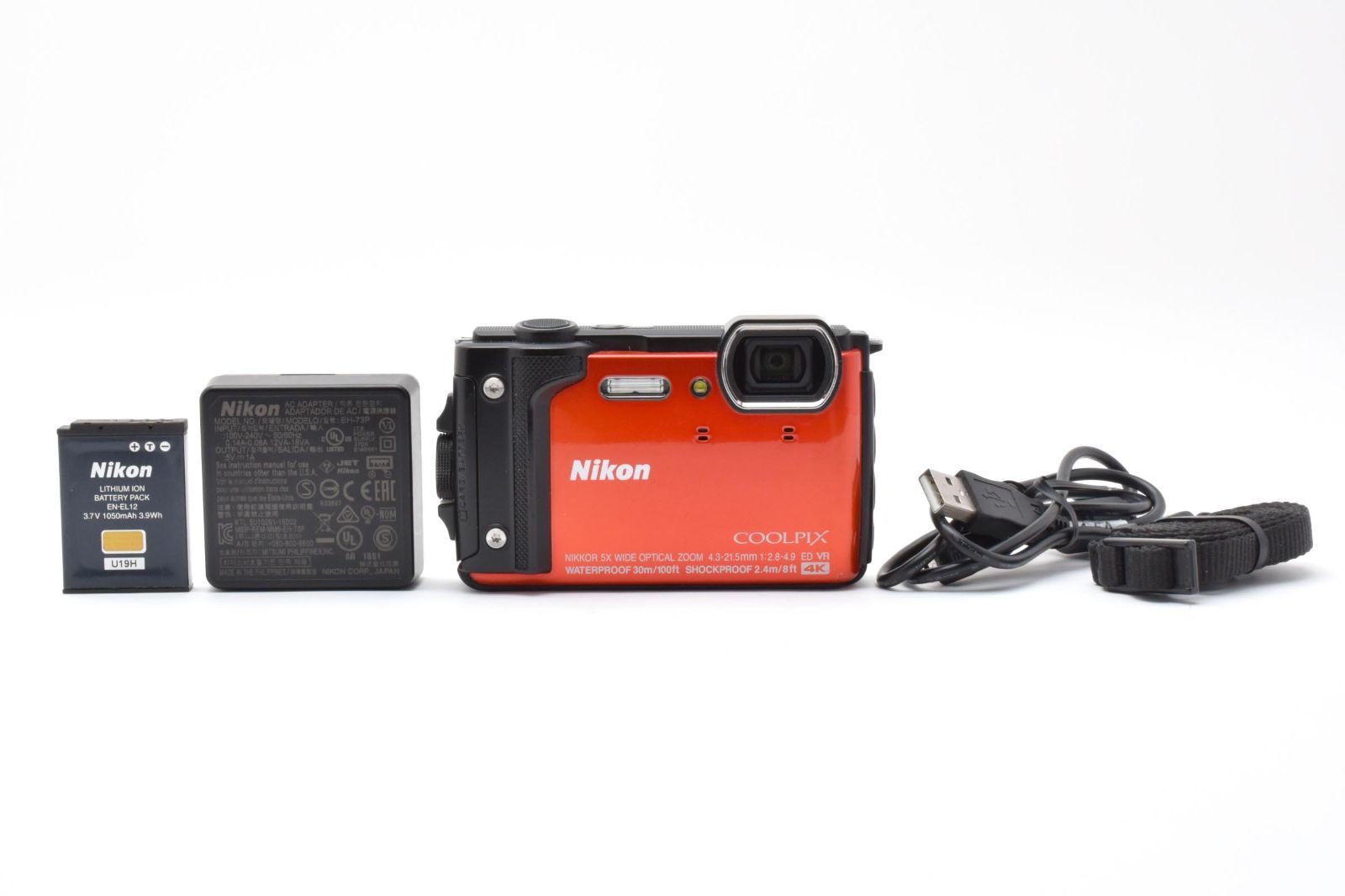 Nikon ニコン COOLPIX W300 オレンジ /3123 動作OK 返金保証