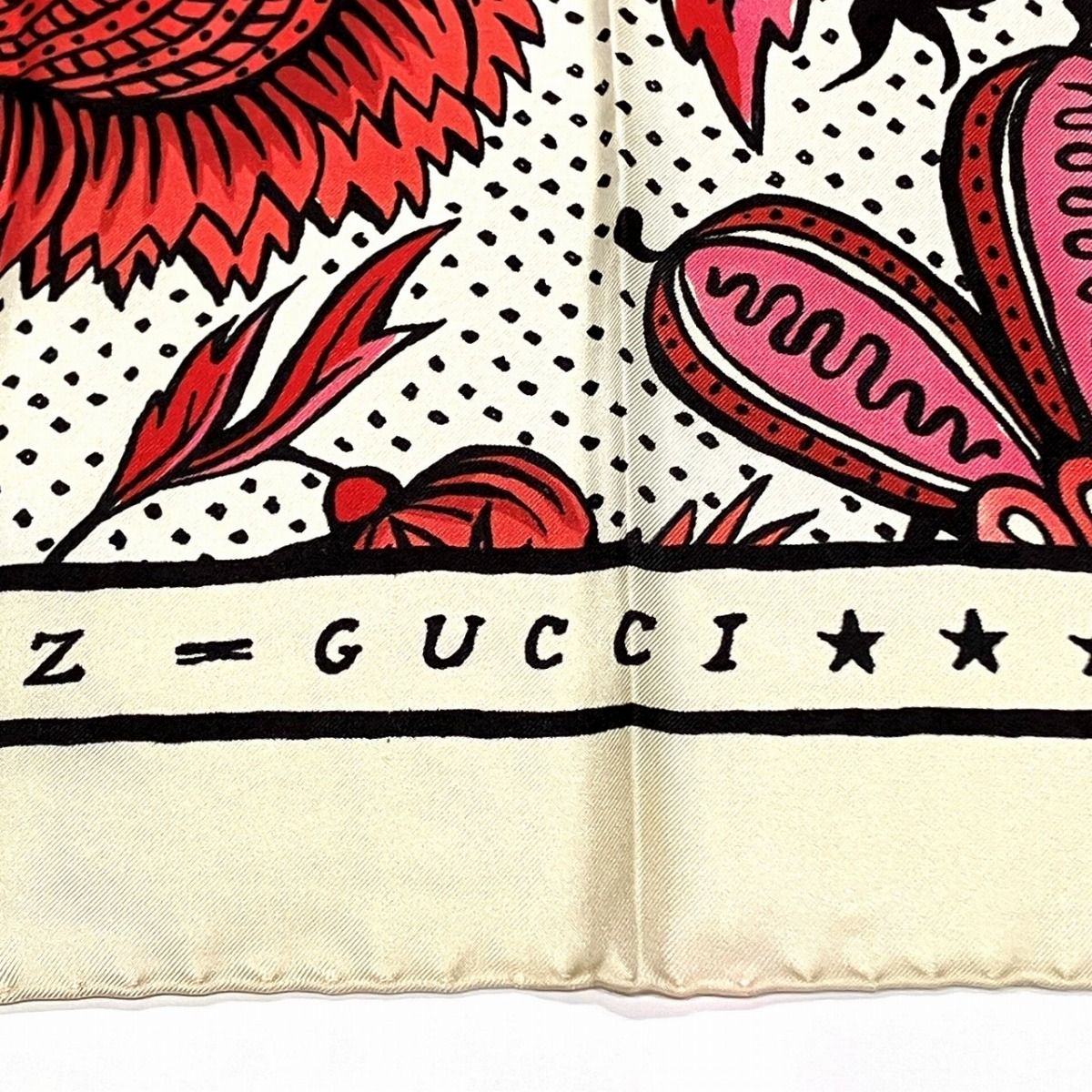 グッチ GUCCI 花柄モチーフスカーフ スカーフ シルク レディース