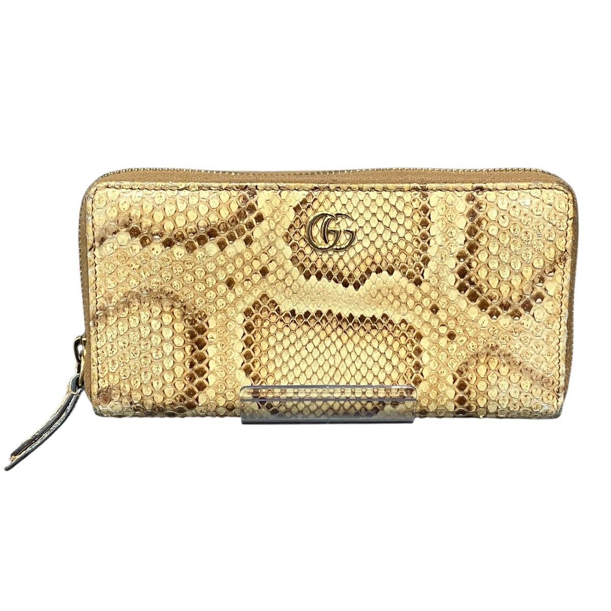 グッチ GUCCI GGマーモント 長財布 パイソン 456117 レディース