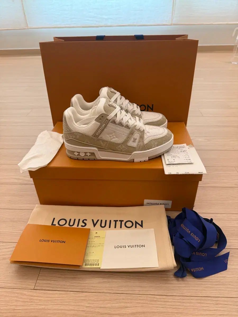 ルイヴィトン LV トレーナー スニーカー ベージュ 正規品 新品