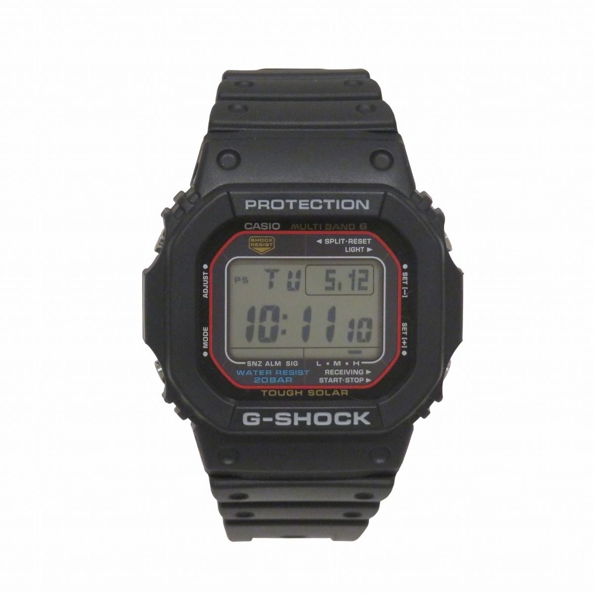 カシオ CASIO 腕時計 総重量約49.2g SS 樹脂 電波ソーラー ブラック文字盤 GW-M5610U-1JF メンズ