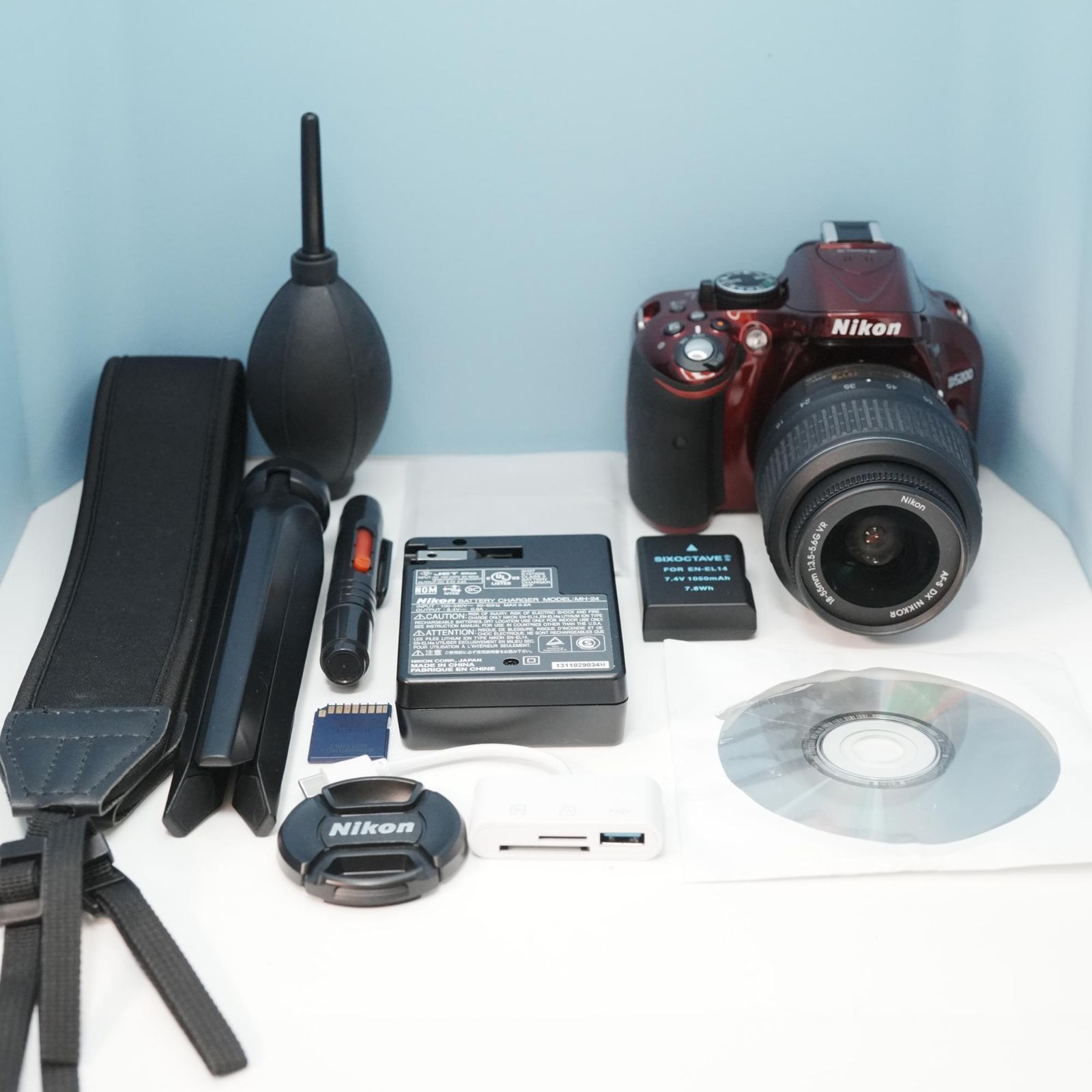 Nikon D5200 一眼レフ スマホ転送OK フルセット a6419 - メルカリ