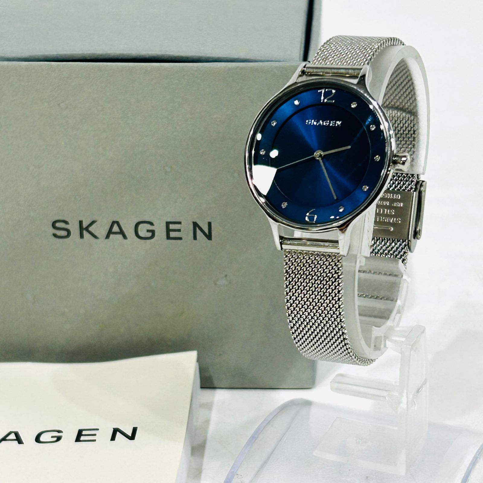 NC3504 美品 SKAGEN スカーゲン アナログ クォーツ 腕時計 レディース 
