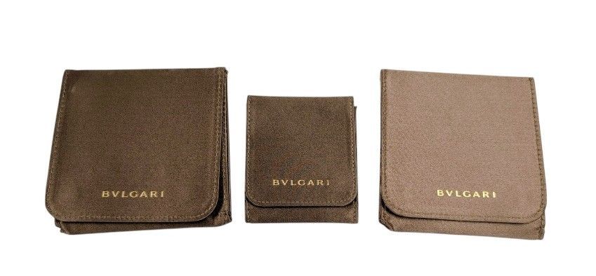 ブルガリ ケース ネックレスケース アクセサリーケース　3個　セット　3点　おまとめ ブラウン BVLGARI