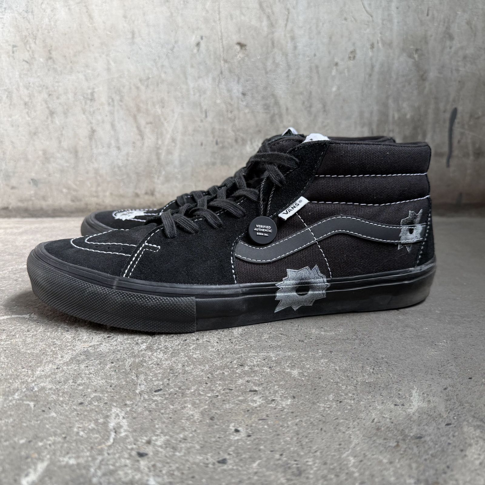Supreme x VANS x NATE LOWMAN 25ss Skate Grosso Mid Bullet Hole 