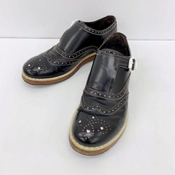 JIMMY CHOO ジミーチュウ モンクストラップシューズ 革靴 アーモンド