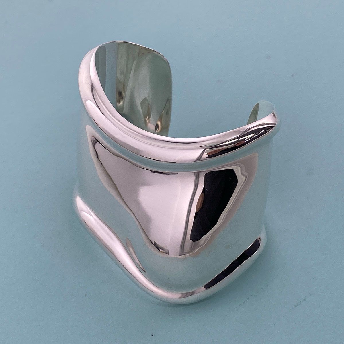 TIFFANY&Co. ティファニー ボーン カフ スモール バングル SV925 バングル レディース シルバー 中古