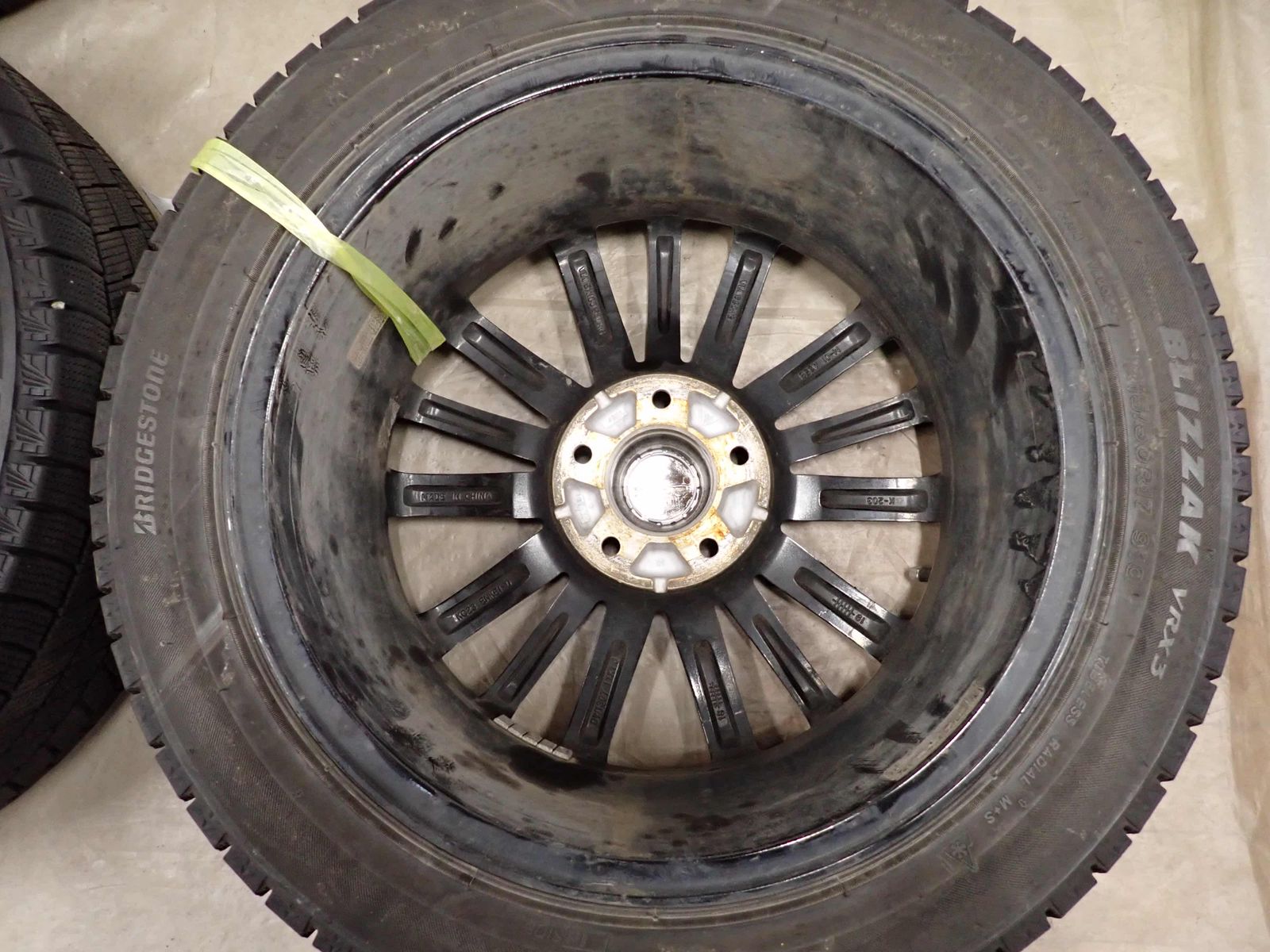 プリウス 純正ホイール　ブリヂストン VRX  215/45R17 9分山 冬 4本SET 会社宛 送料無料 215/50R17×7J 91Q ブリヂストン ブリザック