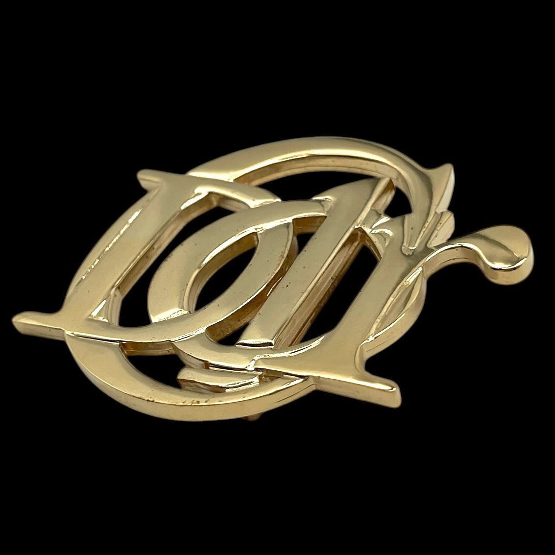 Christian Dior クリスチャンディオール エンブレム ブローチ ロゴ