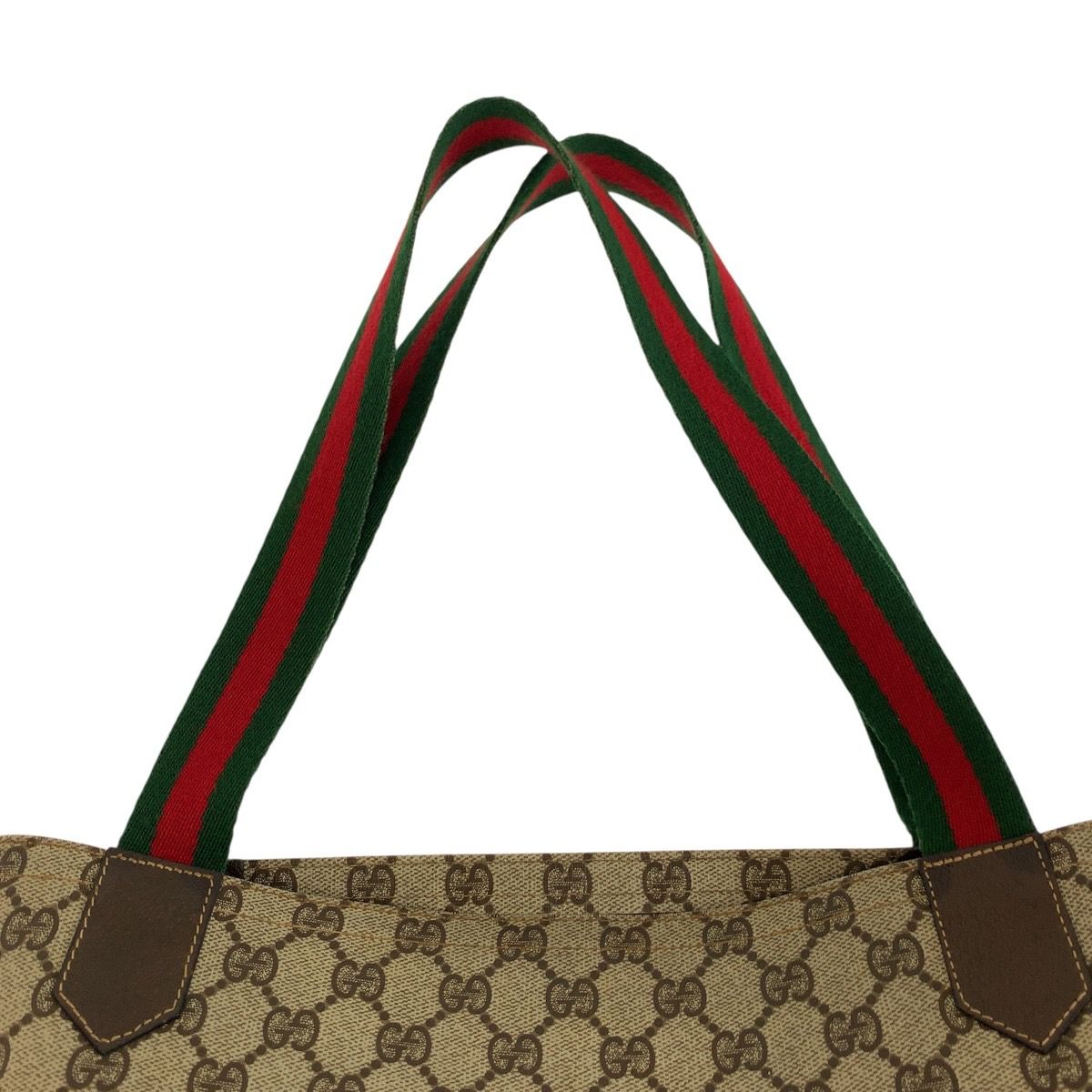 ✨GUCCI✨グッチ✨シェリーライン✨GGスプリーム✨ヴィンテージ✨トートバッグ GUCCI グッチ ヴィンテージ シェリーライン ベージュ ブラウン GG