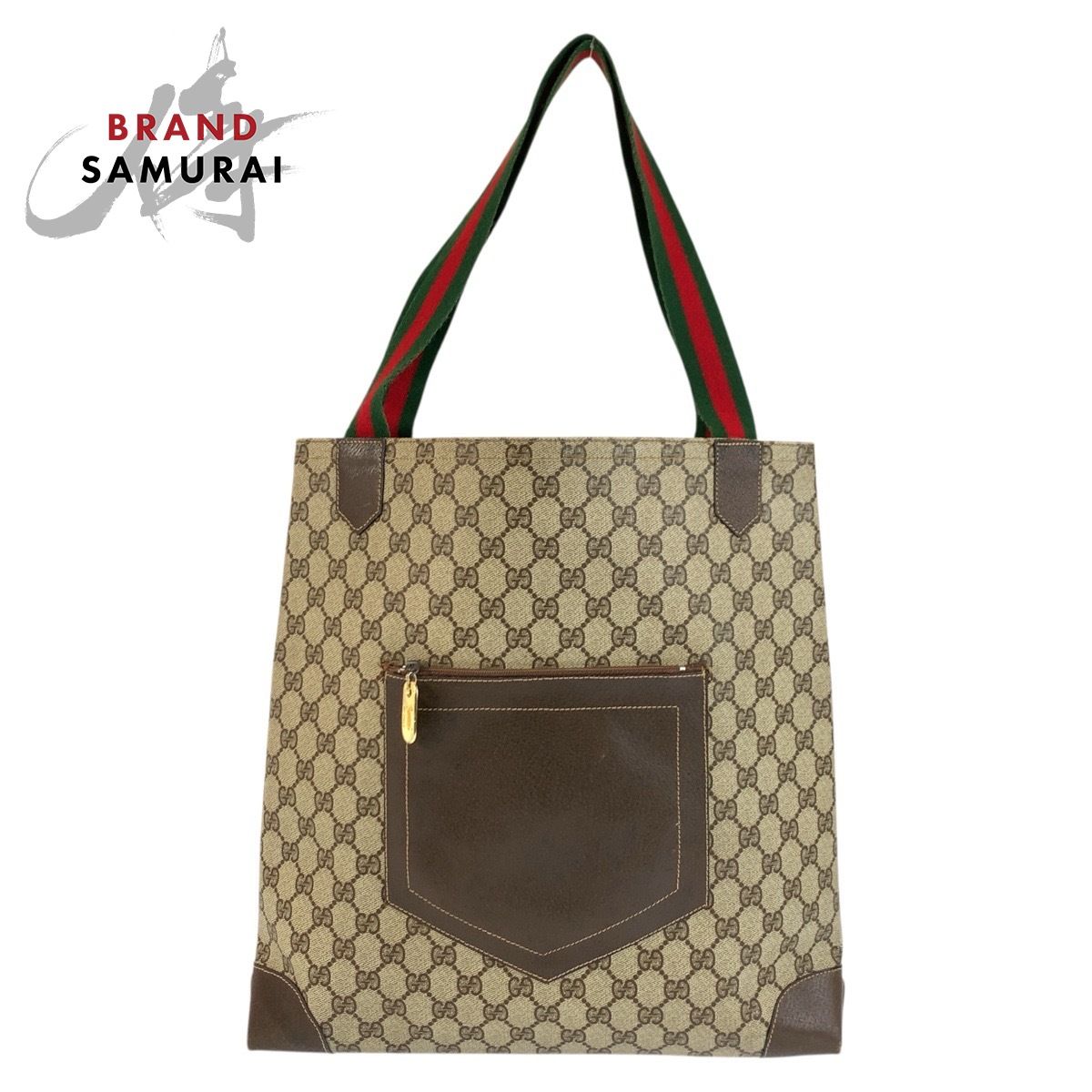 GUCCI グッチ ヴィンテージ シェリーライン ベージュ ブラウン GG