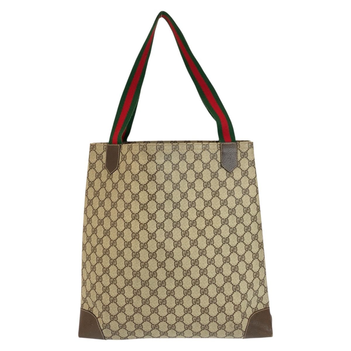 GUCCI グッチ ヴィンテージ シェリーライン ベージュ ブラウン GG