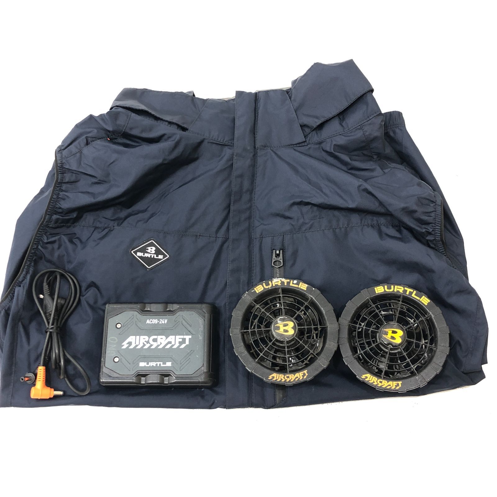 【小牧店】BURTLE　バッテリー+ファン+空調服Lサイズセット　【AC09-24V.AC310/311.AC2064】 【Y424-0012】