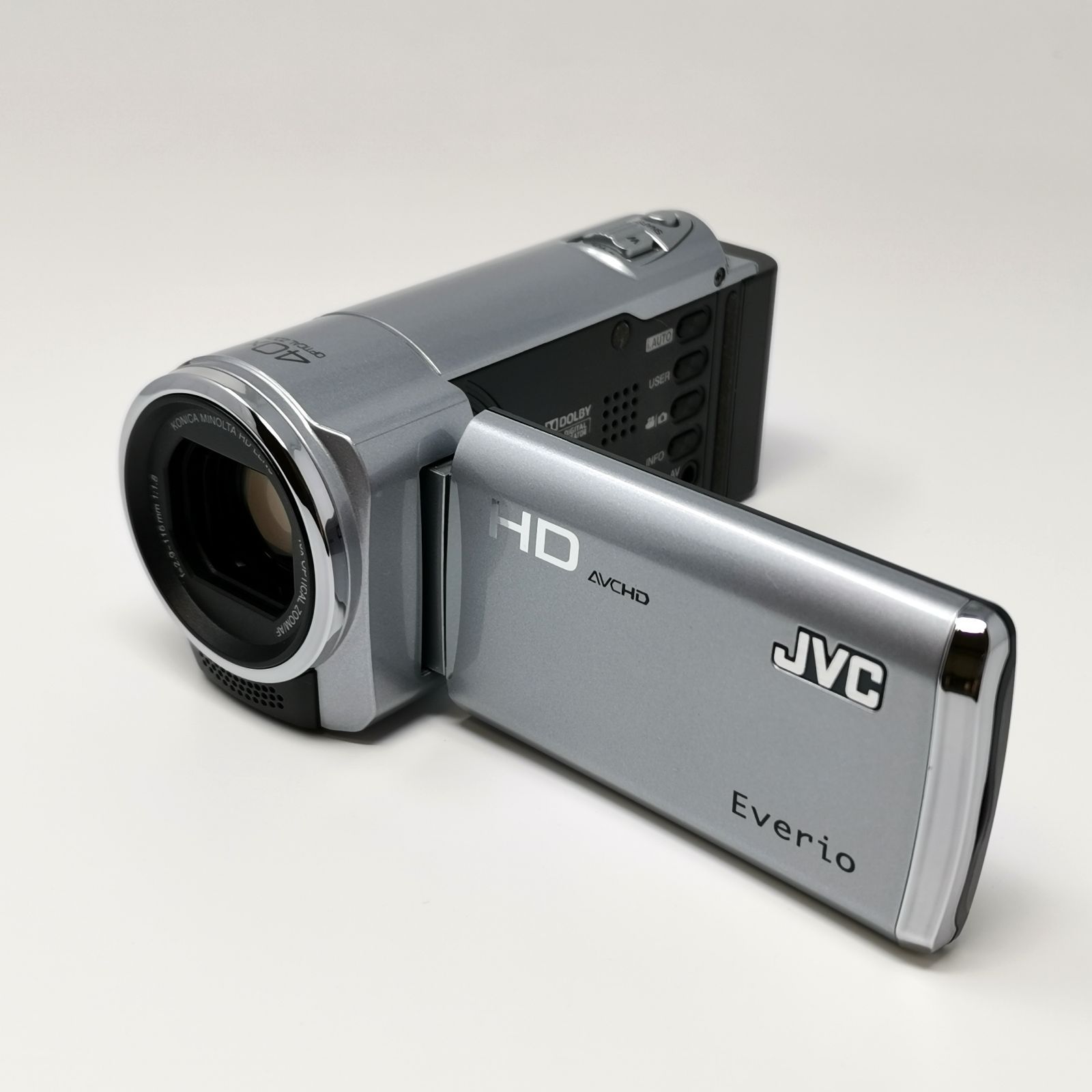 JVC Everio HDビデオカメラ 本体 SDカードなし 充電コード付 動作確認 中古品 管理番号KKVNMKO434