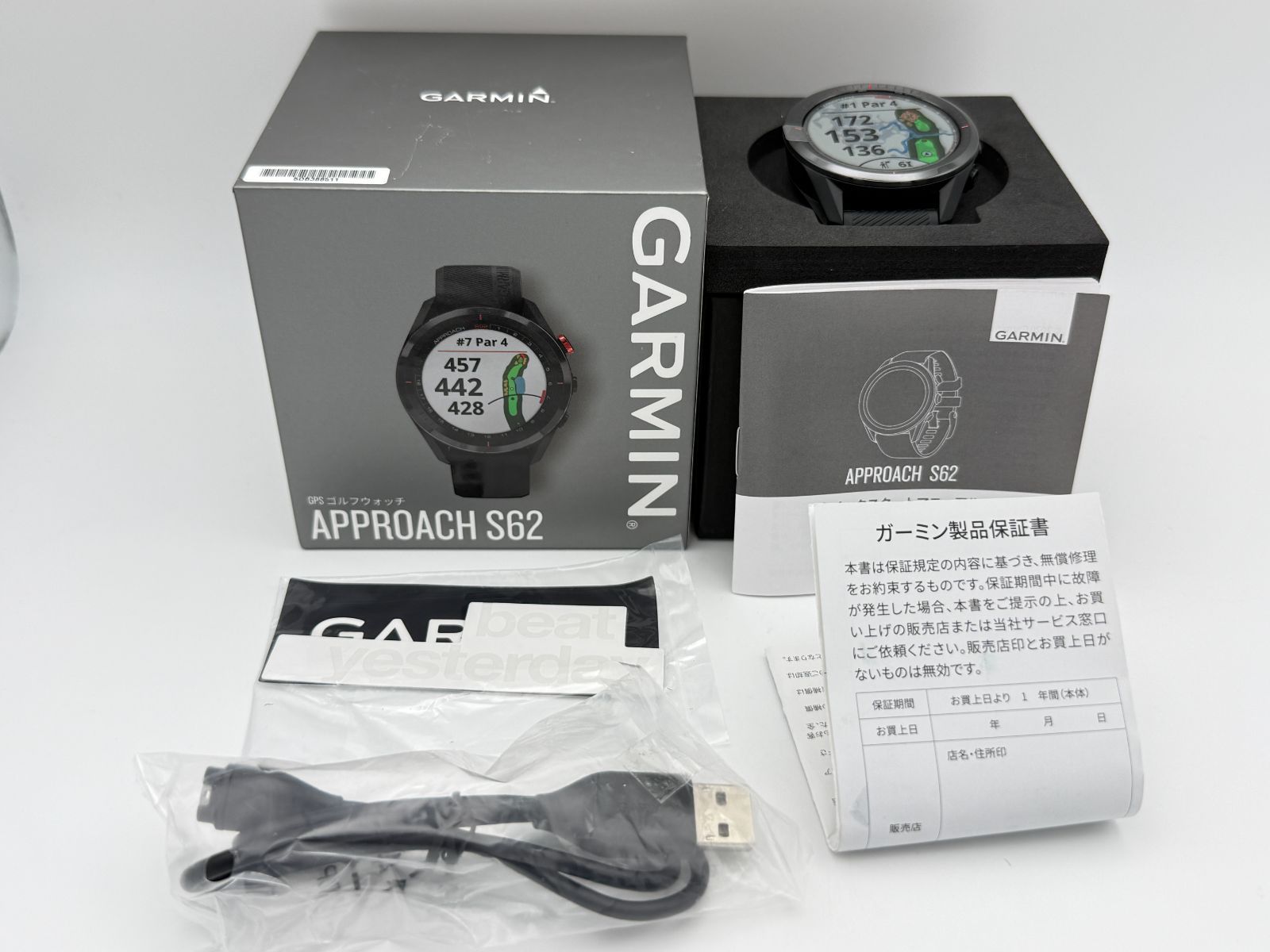 美品】GARMIN Approach S62 ブラック ガーミン アプローチ ゴルフ 