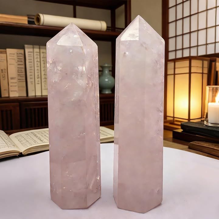 Pandinor ローズクォーツ 水晶クラスター 天然水晶 クリスタル 原石