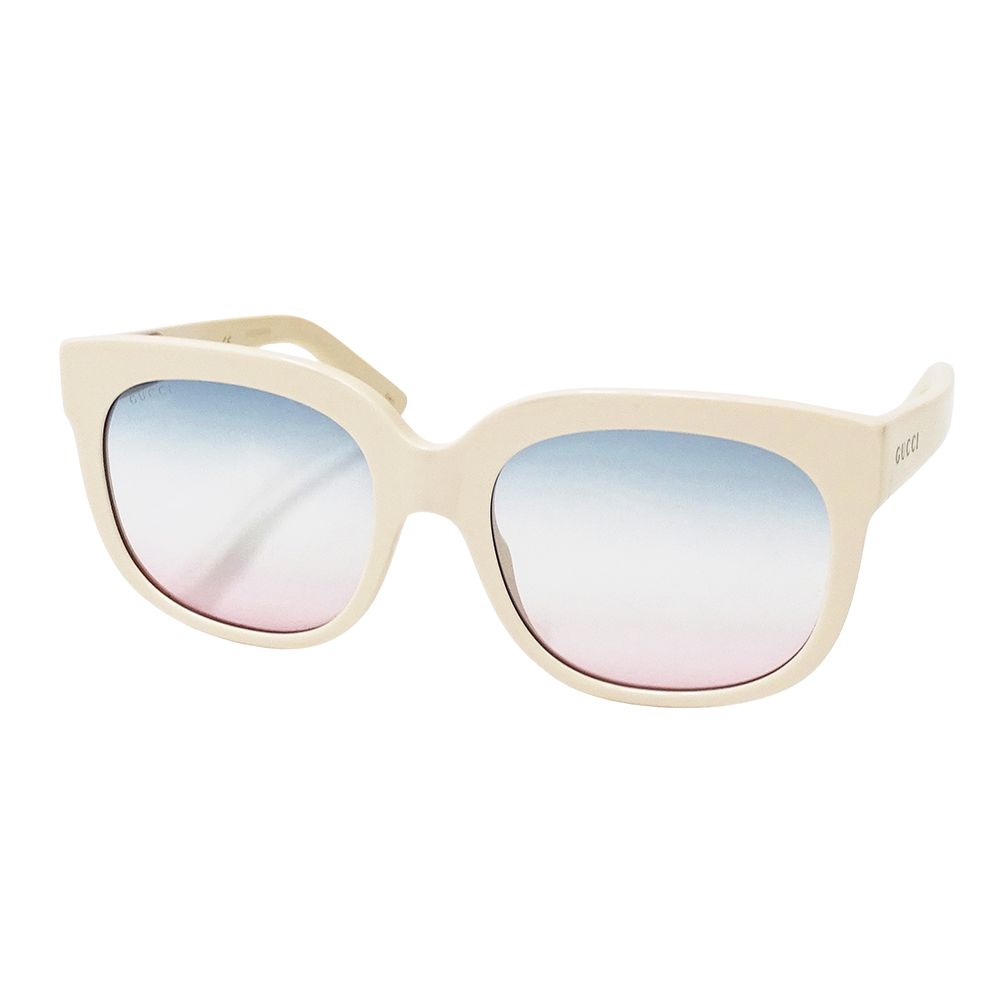 グッチ ロゴ グラデーション サングラス レディース 【中古】 グッチ GUCCI サングラス レディース ブランド ブルー ピンク ホワイト
