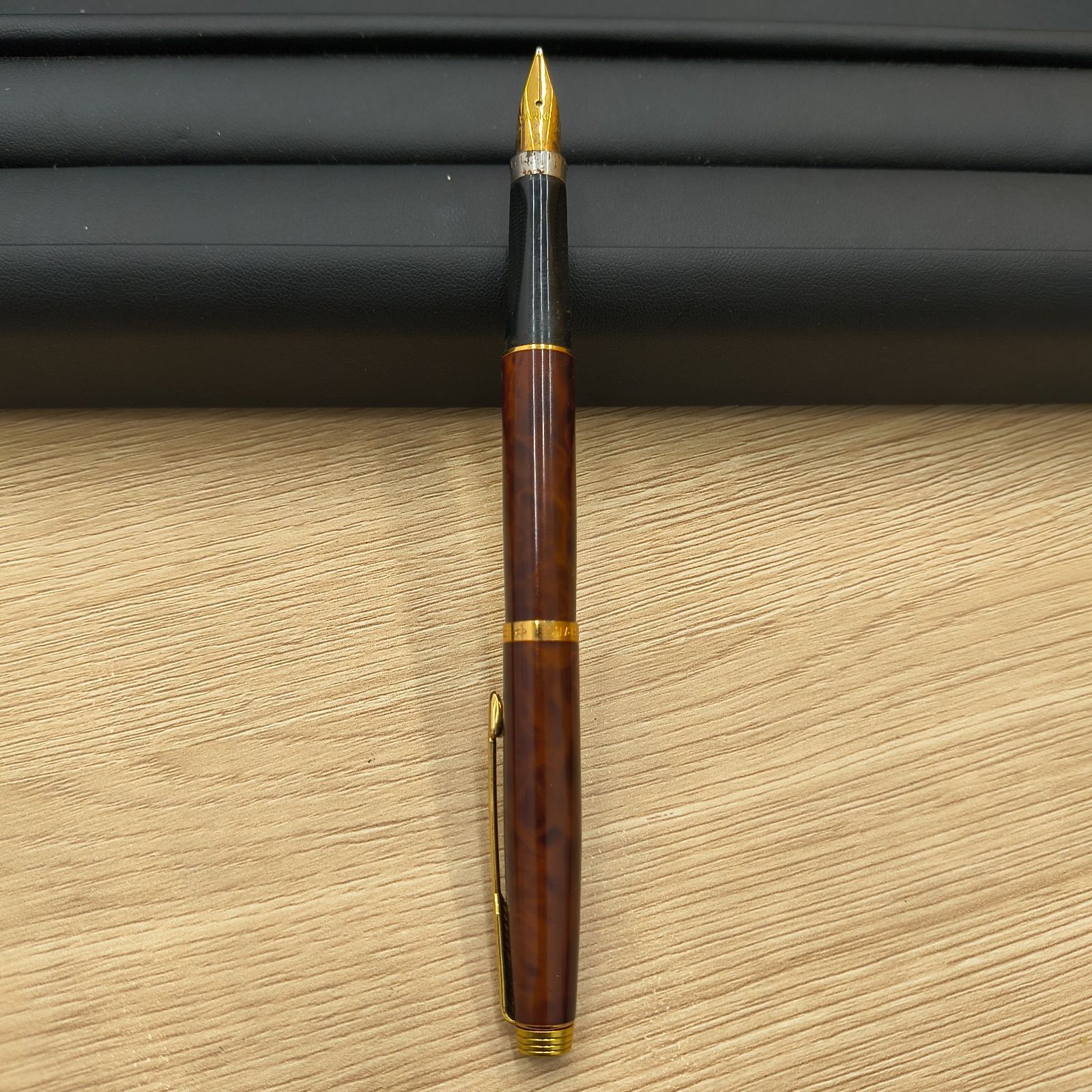 ☆【18K金ペン】パーカー75 万年筆＆ボールペン セット べっ甲調